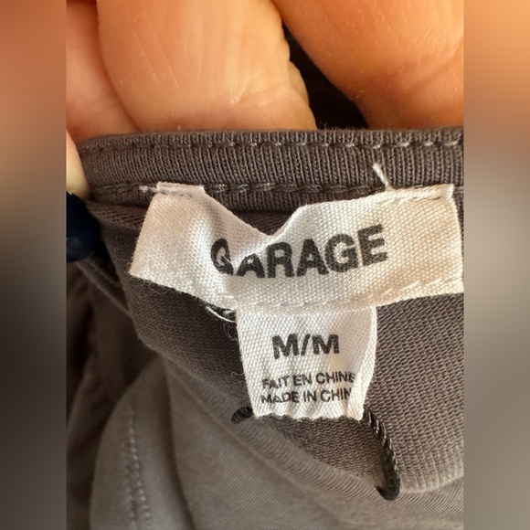 Garage Open-Back Grey Crop Top - Picture 7 of 9